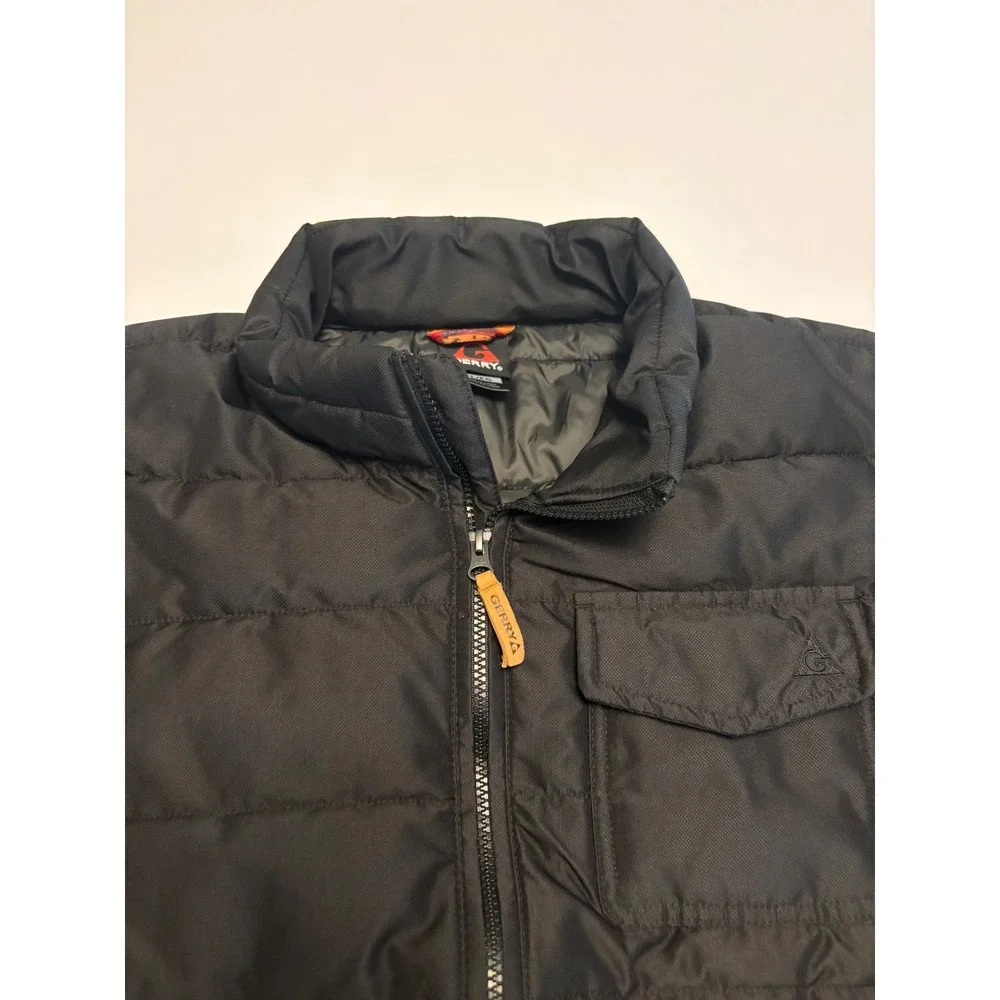 Gerry Puffer Jacket Mens XL Black Quilted Full Zip Insulated Outdoor Coat